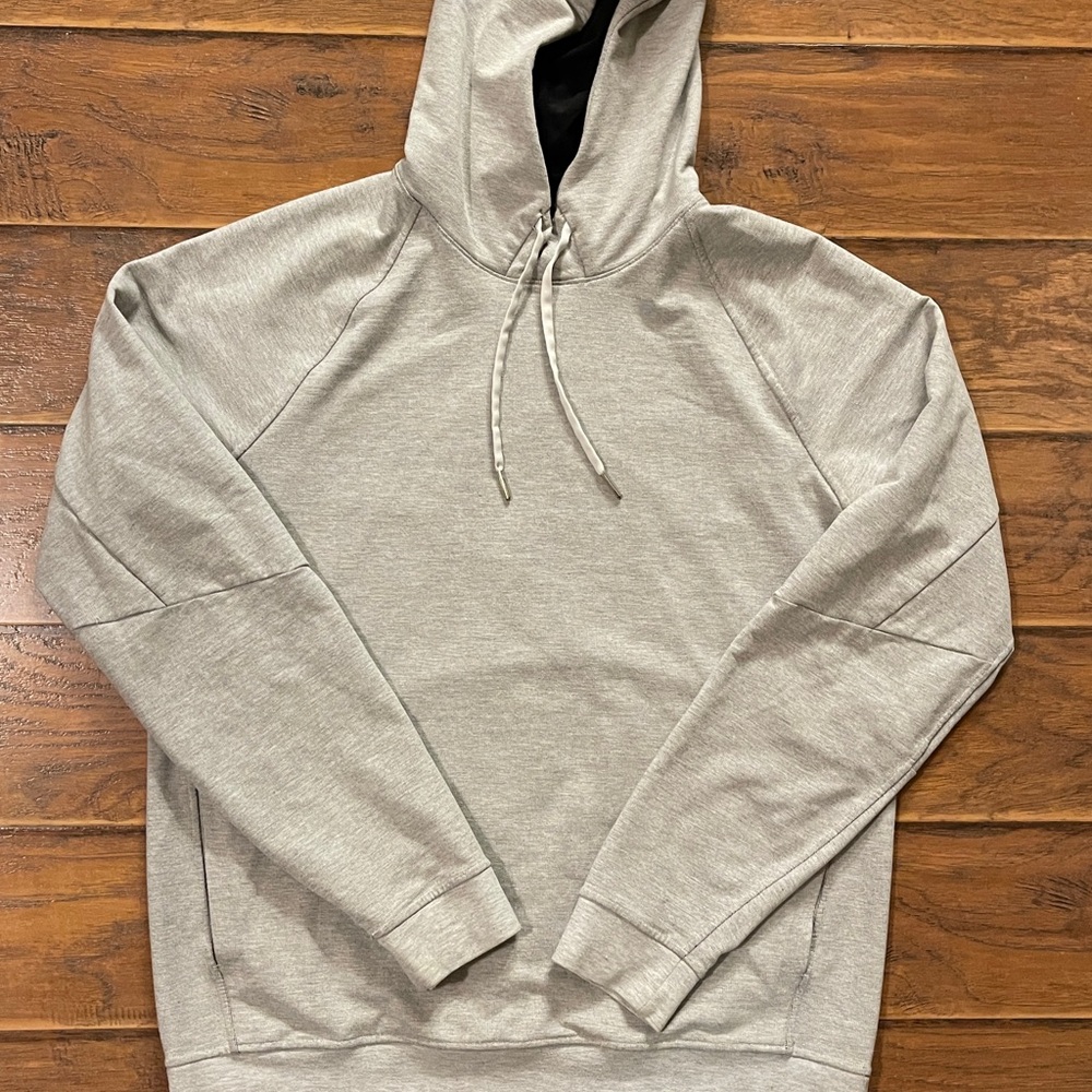 lululemon athletica Men's Gray City Sweat Pullover Gym Hoodie sz Medium